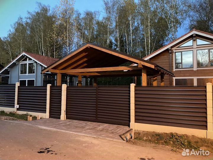 Забор жалюзи под ключ