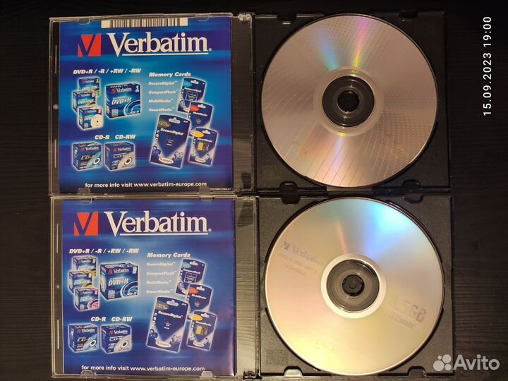 Диски Verbatim DVD-RAM, DVD-R