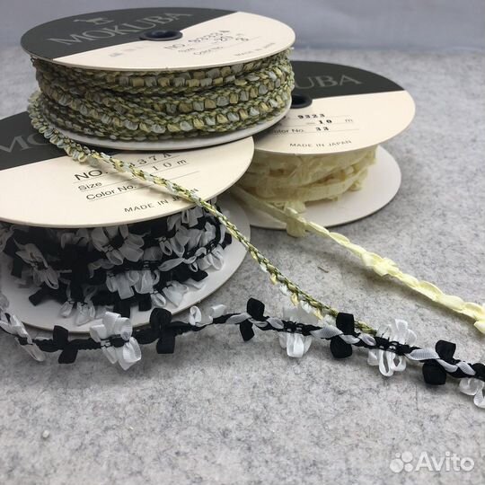 Шелковые ленты японской фирмы mokuba