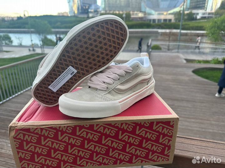 Vans Knu Skool Cream White Pink