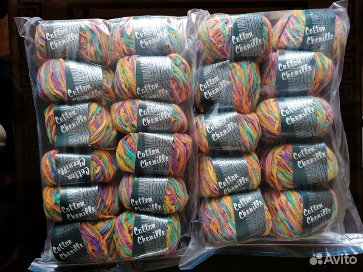 Пряжа Lana Grossa 10 мотков - Cotton Chenille