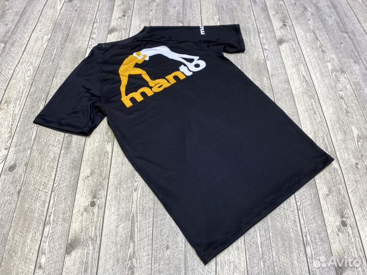 Рашгард Manto Logo черный кор. рукав