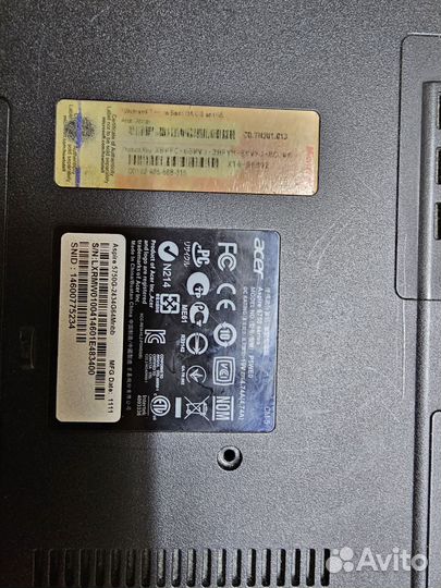 Acer aspire 5750