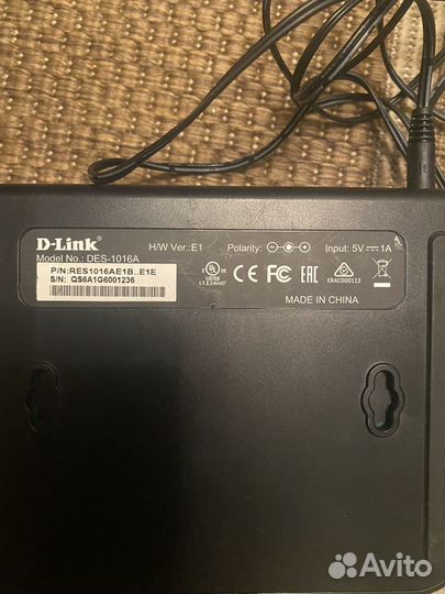 Коммутатор неуправляемый D-Link DES-1016A/E2A