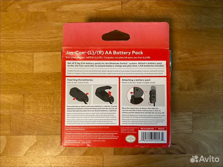 Блоки батарей Nintendo Joy Con AA Battery Pack