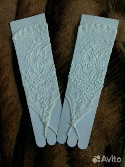 Перчатки свадебные