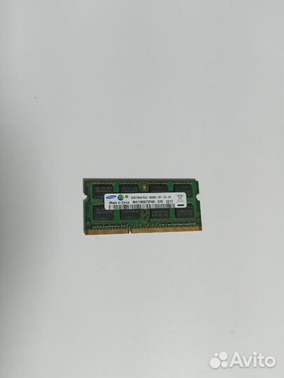 RAM Samsung 1x2 гб DDR3 sodimm 1066 мгц