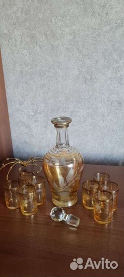 Графин и стопки из СССР