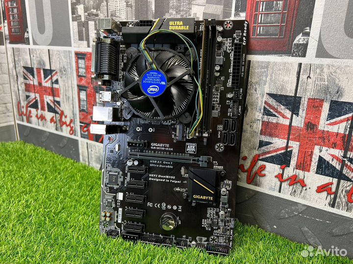 Gigabyte GA H110 D3A + Celeron 3900 + RAM