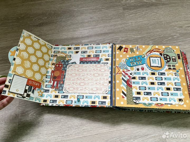 Фотоальбом ручной работы для мальчика