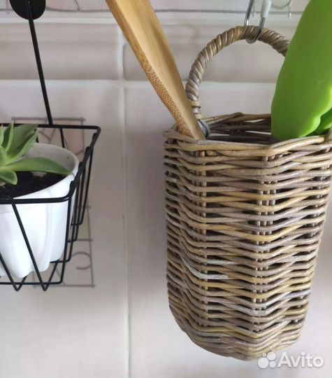 Плетеные подвесные кашпо