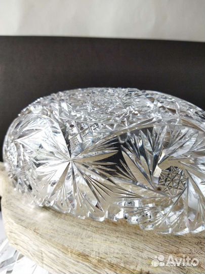 Хрустальная ваза конфетница СССР