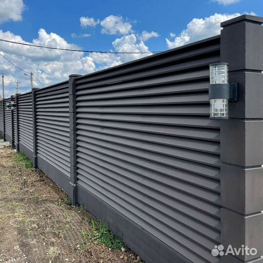 Забор жалюзи