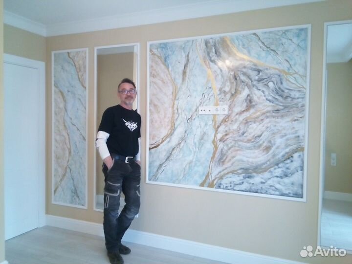 Декоративная штукатурка, отделочные работы