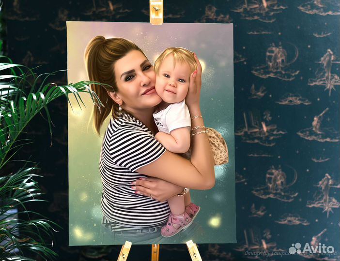 Портрет на холсте