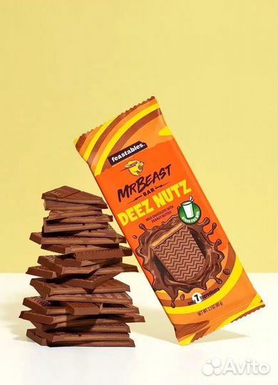Шоколадка Mr Beast feastables deez nuts