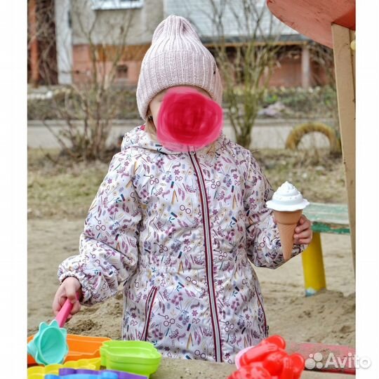 Шапка для девочки из мериноса