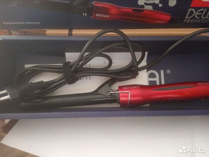 Плойка для волос dewal модель red titanium