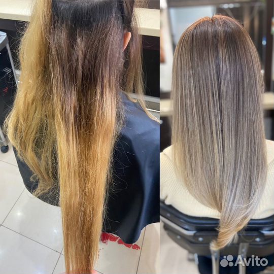Окрашивание волос airtouch, шатуш