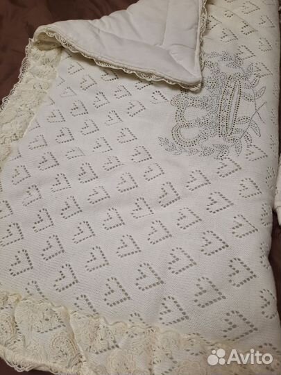 Вязаный комплект на выписку