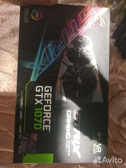 Коробка geforce 1070 Asus strix