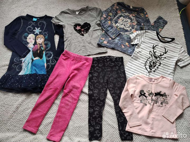 Вещи для девочки пакетом 110 116
