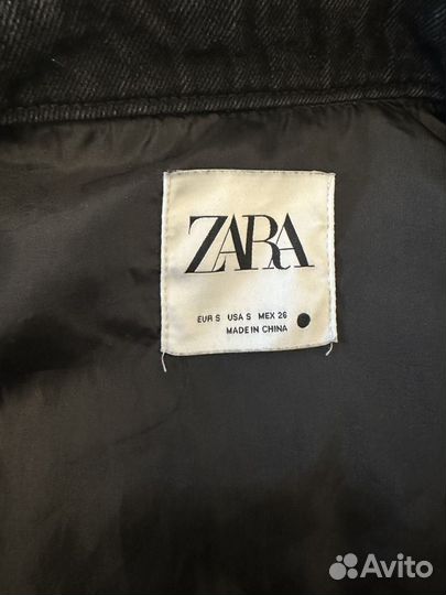 Джинсовая рубашка zara