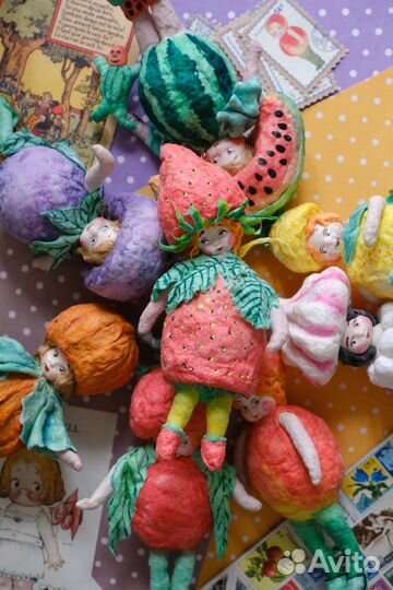 Ватные ёлочные игрушки