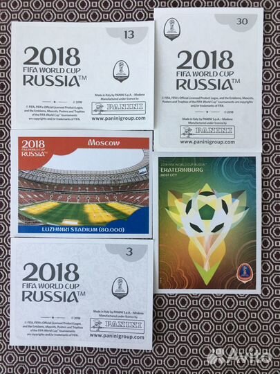 Наклейки Panini Чемпионат мира по футболу 2018