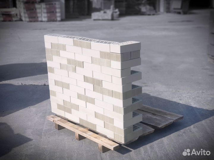 Лицевой керамический кирпич слоновая кость Строма