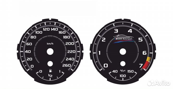 Шкалы приборов BMW 1 E87, E81, E82 (04-13)
