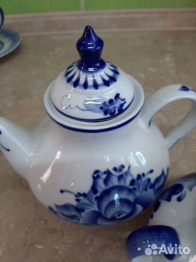 Сервиз. Гжель