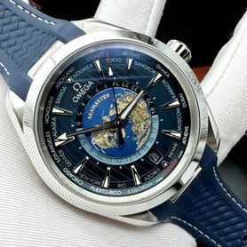 Omega Seamaster steel blue часы