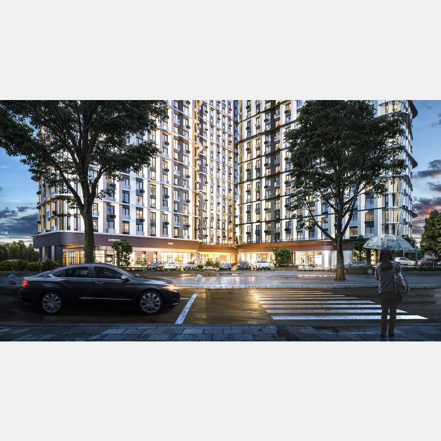 2-к. квартира, 45,7 м², 16/21 эт.