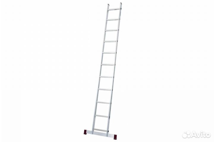 Приставная лестница corda 1х12 с траверсой, шт corda