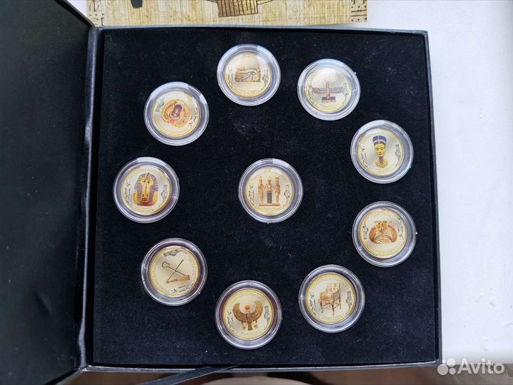 Набор монет Египет Сокровища Фараонов