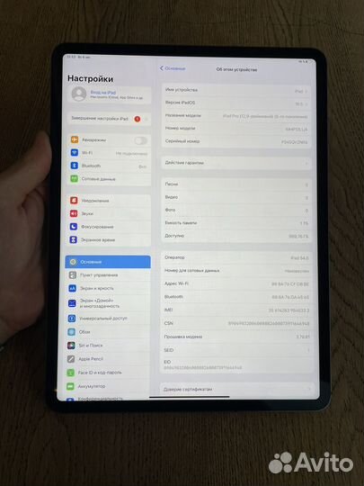 iPad Pro 12.9 1tb Cellular