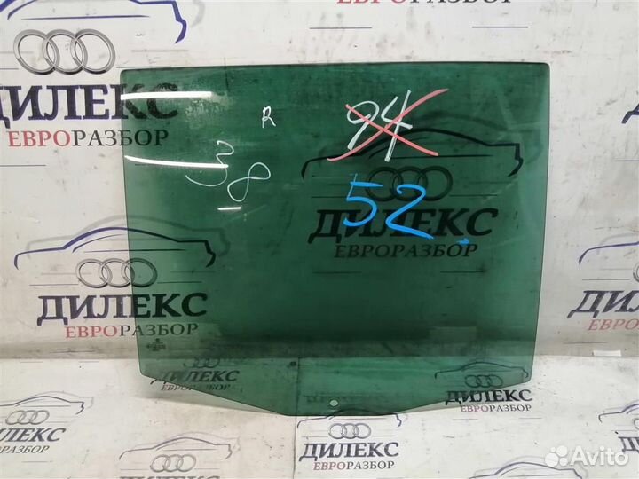 Стекло двери задней правой VW Touran 2003-2010