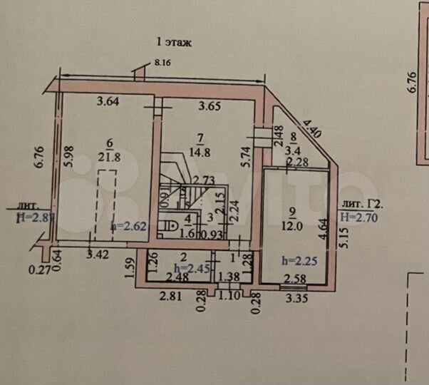 Гараж, 22 м²