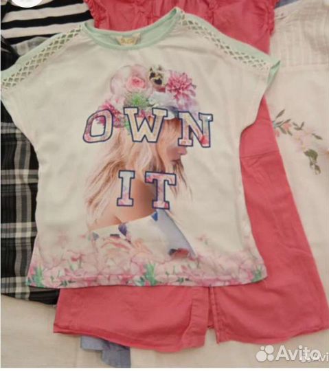 Вещи брендовые пакетом девочку 140 на 10 лет