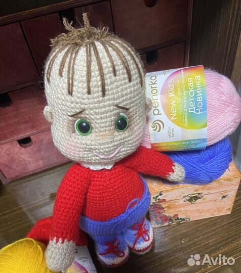 Игрушка связанная в технике амигуруми