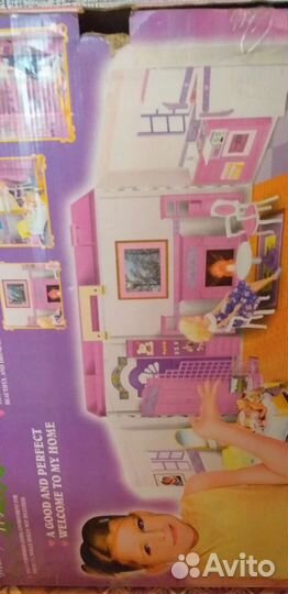 Домик для барби с мебелью