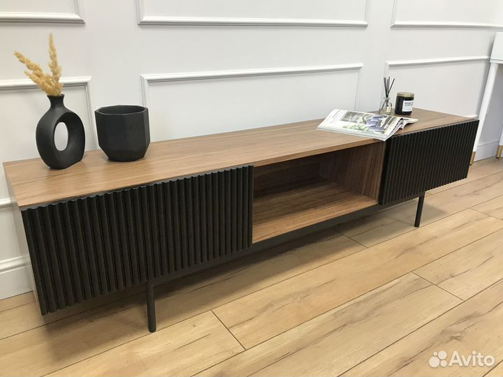 Тумба под тв в шпоне Walnut Black