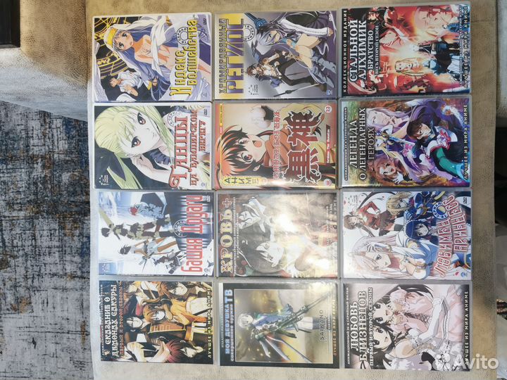 Старые аниме диски 51 шт