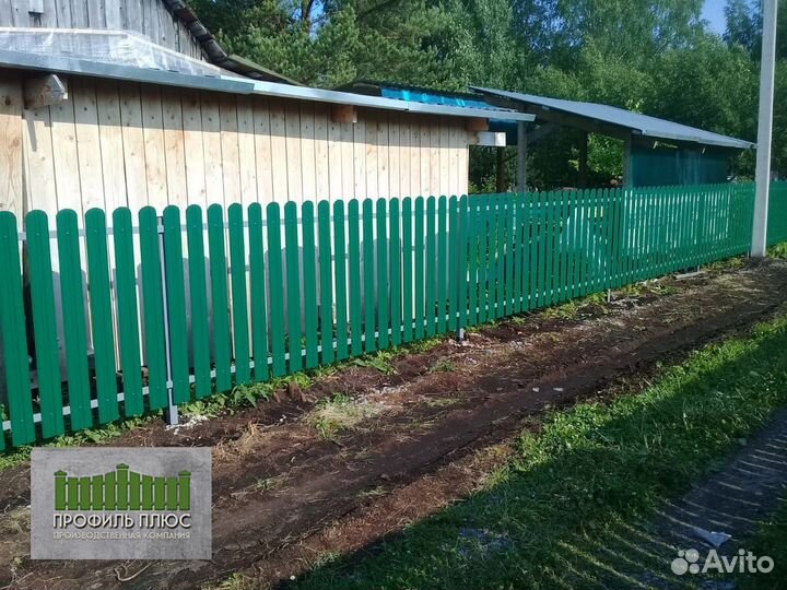 Штакетник металлический для забора
