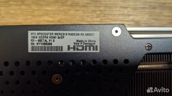 Видеокарта AMD Radeon RX 6800 XT 16Gb XFX