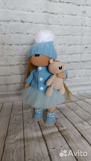 Вязаная Интерьерная кукла