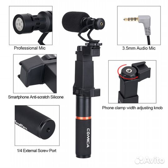 Микрофон-пушка Comica CVM-VM10-K1 кардиоида