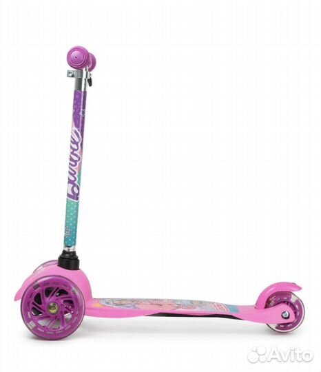 Самокат трехколесный детский Kreiss Barbie