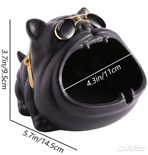 Пепельница статуэтка французский бульдог